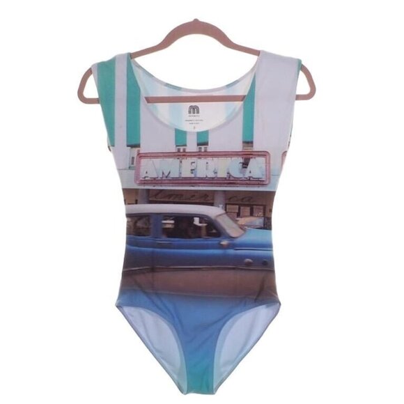Retro Muchacho Swimsuit Womens Size Small One Piece Unstructured Super Soft - Picture 1 of 10